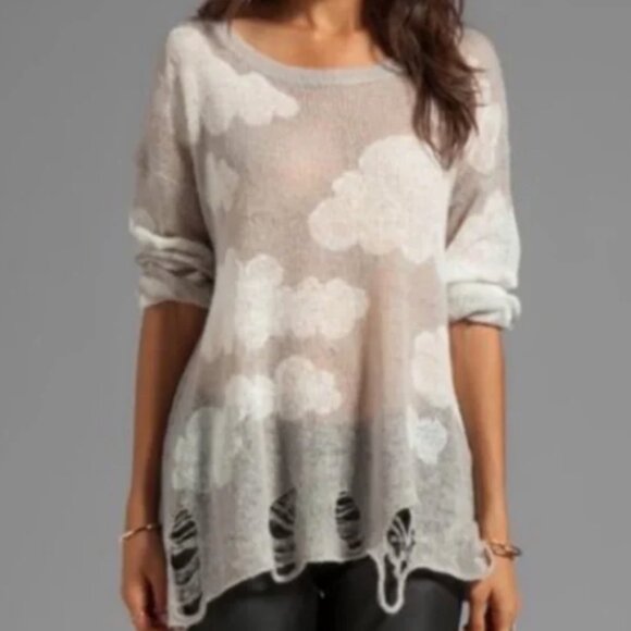 WILDFOX WHITE LABEL CLOUD LENNON SWEATER - Picture 1 of 5